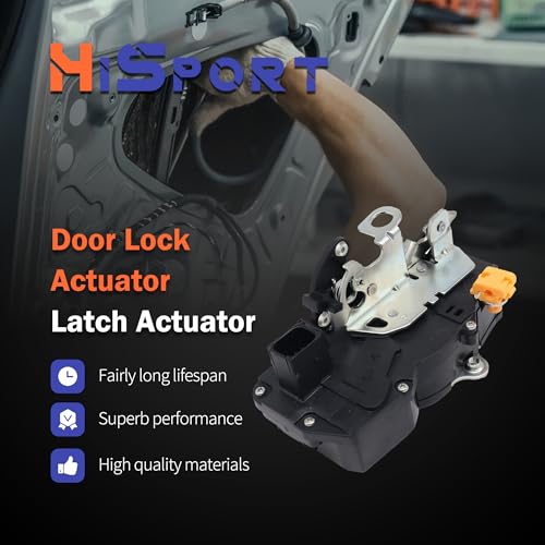 Image of HiSport Front Right Passenger Side Power Door Lock Actuator 931-304 | 20783852 Compatible with Cadillac Chevy GMC Escalade EXT Avalanche Silverado Suburban Sierra 1500 2500 3500 2007-2009