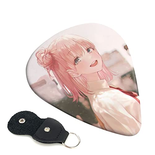 6枚セット ギターピック やはり俺の青春ラブコメはまちがっている スタイリッシュ 3種厚さ0.46/0.71/0.96mm 6弦アコースティックギター、エレクトリックギター、ベース、バンジョー、マンドリン 6つのギターピックに適しています おにぎり型紛失防