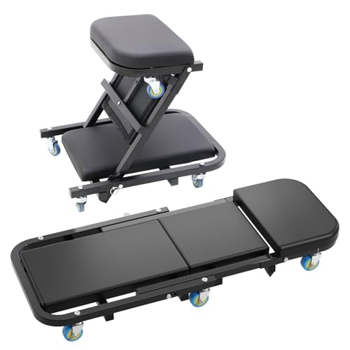 POLARBEAR 40 2-in-1 Rolling Car Repair Seat