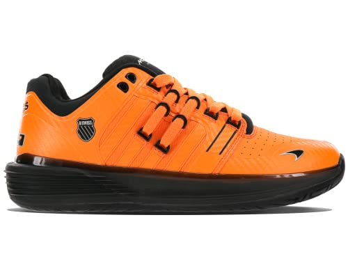 K-Swiss X McLaren Formula 1 Team - Tenis para hombre SI-18 Ultrashot, negro (Papaya/Black), 42.5 EU