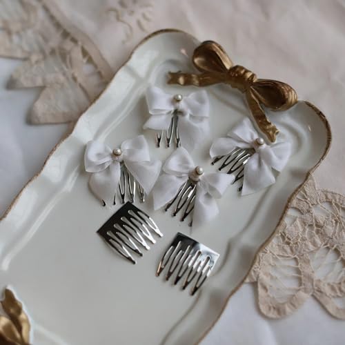 Peines Mini Metal Para Peluca Muñeca 5 Piezas Plata miniatura 4