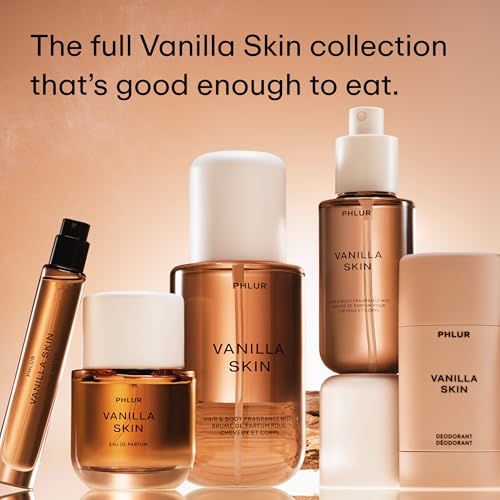 Image of PHLUR Vanilla Skin Body Mist, 3 Fl Oz - Hair and Body Perfume for Women | Vanilla Perfume Body Spray with Pink Pepper, Cashmere Wood & Sandalwood Fragrance