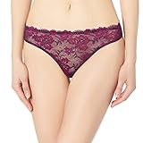 Cosabella Women's Savona Low Rise Thong, Deep Purple/Deep Ruby, Small/Medium