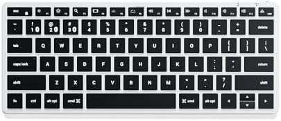 SATECHI Slim X1 Bluetooth Backlit Keyboard – Illuminated Keys & Multi-Device Sync – for M2/ M1 MacBook Pro/Air, M2/ M1 iPad Pro/Air, M2 Mac mini, iMac M1 (Silver)