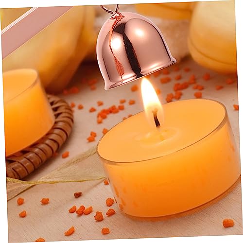 Cabilock 1pc Candle Extinguisher Candle Accessory Kit Brass Turtle Candle Putting Out Tool Candle Stopper Oil Lamp Wick Trimmer Bling Accessories Christmas Candle Wick Cover*1 Rose Gold
