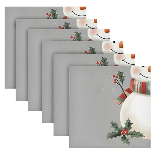 Servilletas de Tela Navideñas Multicolor Pack x6 20x20 in miniatura 2