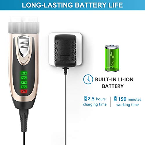 oneisall Dog Clippers Low Noise, 2Speed Quiet Dog Grooming Kit