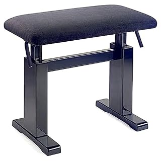 Stagg PBH 780 BKP VBK Banc de piano hydraulique Noir - Les Beatles, Paul McCartney, John Lennon, RIngo Starr, George Harrison