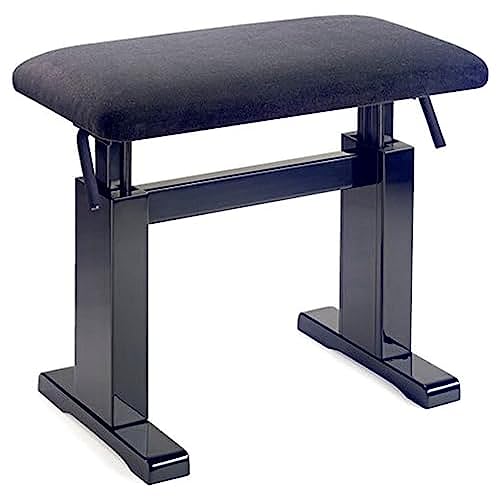 Stagg PBH 780 BKP VBK Banc de piano hydraulique Noir - Les Beatles, Paul McCartney, John Lennon, RIngo Starr, George Harrison Stagg PBH 780 BKP VBK Banc de piano hydraulique Noir