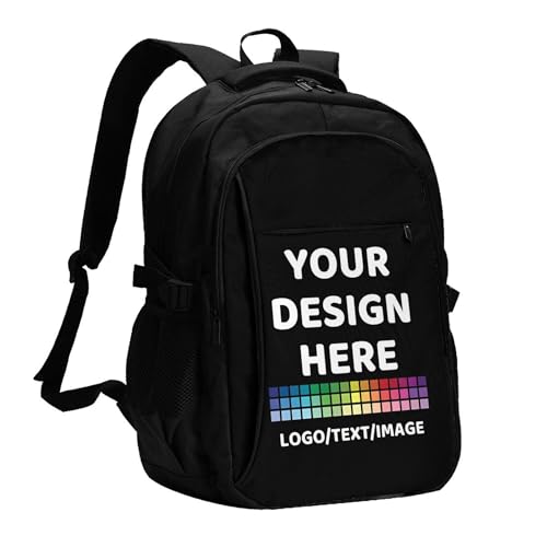 Custom Backpack With USB Port Large-capacity Casual Travel Laptop Bag Design Text Photo Logo Personalized Backpacks, Large