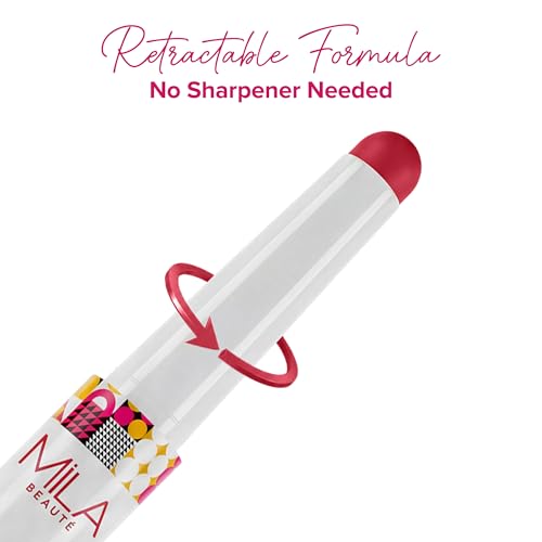 Image of Mila Beaute Lock & Pout Matte Crayon Lipstick for Women I Smudge Proof & Transfer-Proof Lipstick I Hydrating with Ceramides & Shea Butter I Highly Pigmented & Glides Smoothly | Suitable for Indian Skin Tones - Spill The Tea