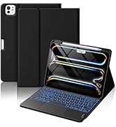 Hamile for iPad Pro 11-inch Case with Keyboard (M4) - Magnetic Wireless Keyboard with Multi-Touch...