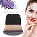 Mini Blush Brush, Soft Fiber Travel Powder Brush, Multifunctional Compact Powder Brushes, Stylish Wet and Dry Small Brushes Beauty Tool, 2.6x2.2in, Black