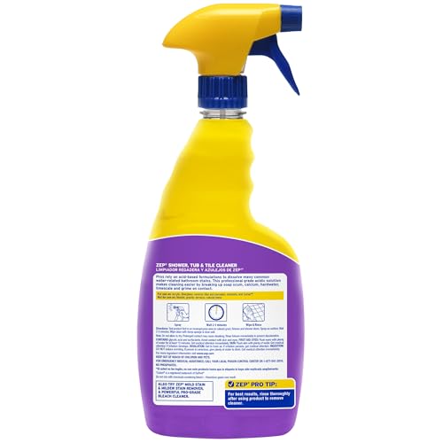 Zep Shower Tub and Tile Cleaner 32 oz ZUSTT32 (Case of 4) -Eliminates Hard Water Stains and limescale - Thumbnail 3
