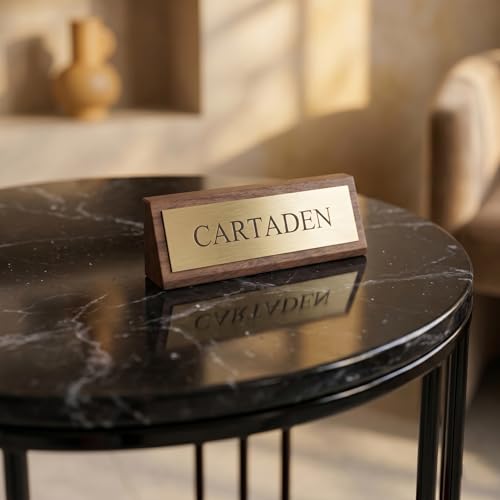 Image of CARTADEN Side Table, Small Round End Table with Lower Shelf, Nightstand for Small Spaces, Bedside Coffee Table for Living Room, Bedroom Full Black