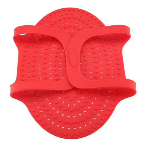 Poultry Lifter, Turkey Lifter, Food Grade Silicone Heat Resistant Poultry Cooking Mat Non Stick, Anti Scald for Oven, Easy to, Lift Turkeys without Falling (Red)