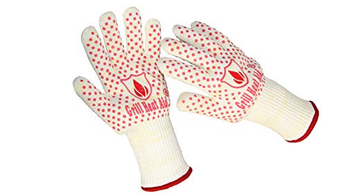 Revolutionary 932F Extreme Heat Resistant En407 Certified Gloves - Thick But Light-Weight & Flexible. Hot Pink, Women Small Size #TOP4