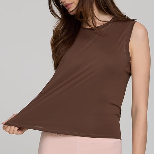 3 Pk Summer Tops Tank Top for Women Ice Silk Sleeveless Athletic Shirts for Running, Yoga, Gym, Tennis & Fitness Training2