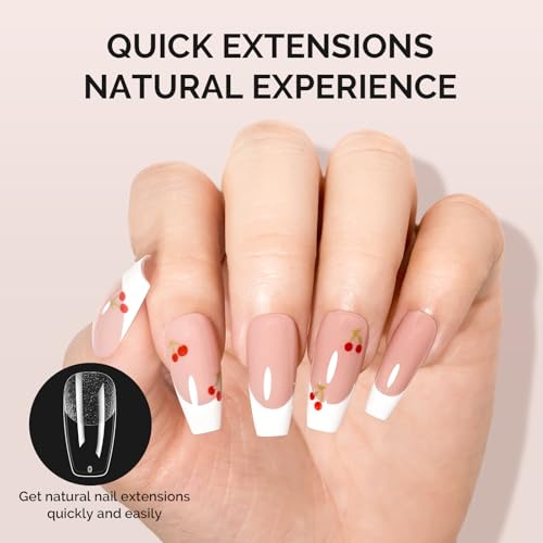 Image of MelodySusie Medium Coffin X Nail Tips - 300Pcs 15 Sizes Clear Acrylic, Half Matte Full Cover Press on Nails for DIY Extension & Salon Use,Pre-Shaped for Long-Lasting Manicure