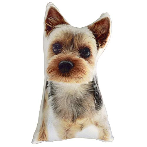 VANCORE ぬいぐるみ 抱き枕 かわい 動物クッション ふわふわ猫 犬 リアル 本物ような お誕生日プレゼント (6種類 約40cm) ヨークシャテリア