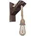 Aplique Madera Rustico Lampara Pared Madera Quemada Pino Rustica Aplique Industrial Estilo...