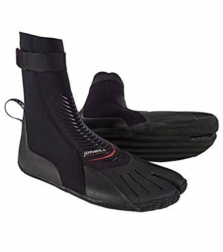 O'Neill Wetsuits Men's Heat 3mm Split Toe Booties, Black, 11