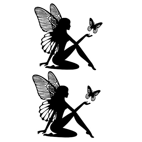 GALPADA 2pièces Lot de Autocollants pour Voiture Fée Décoration Extérieure Autocollant Voiture Et Camion Latéral Carrosserie