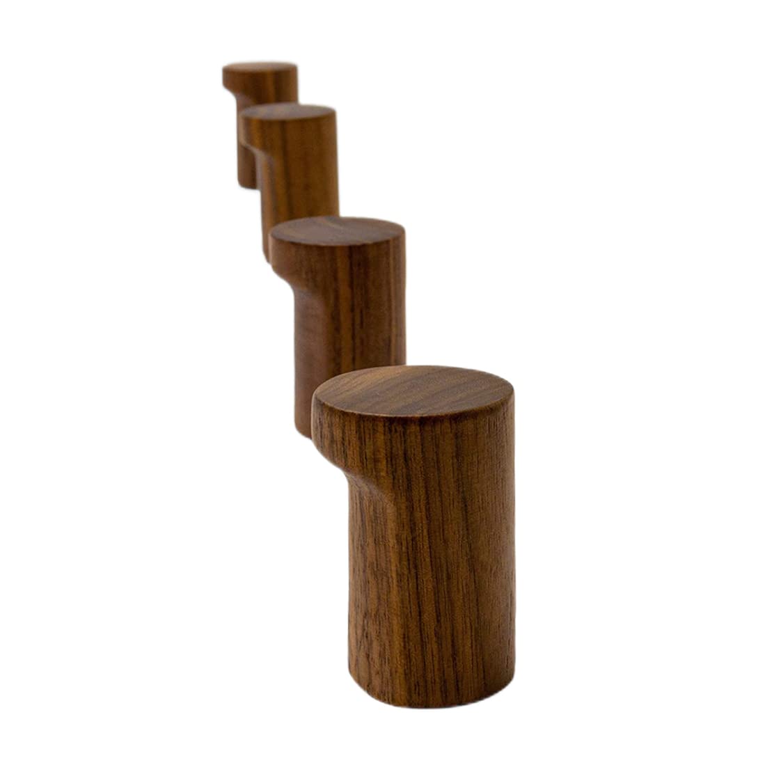 Hintyne Walnut Solid Wood Wooden Hooks Walnut Wood Coat Hook Living Room Bedroom Hook Modern Mul-Functional Hooks