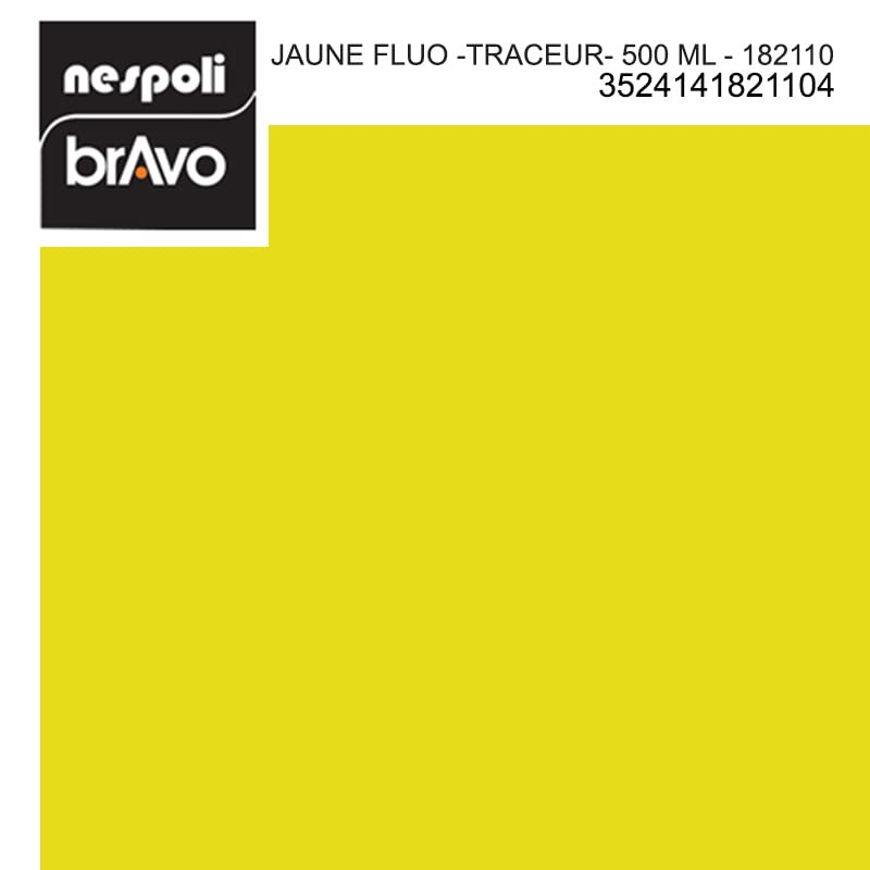 Peinture traceur de chantier jaune aerosol fluo pour sol 500ml - 3