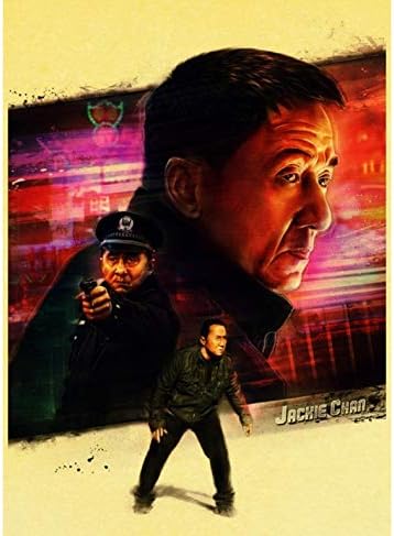 Radiancy Inc Jackie Chan China Kungfu Movie Star Posters And Prints Art Canvas Painting Wall Pictures Home Decoration 50X70Cm No Frame