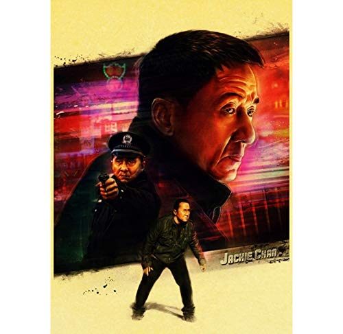 Radiancy Inc Jackie Chan China Kungfu Movie Star Posters And Prints Art Canvas Painting Wall Pictures Home Decoration 50X70Cm No Frame