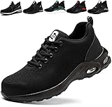 A prueba de pinchazos y antideslizantes: las zapatillas de seguridad con entresuela de Kevlar están diseñadas para proteger tus pies de ser perforados por objetos afilados como clavos, barra de acero. La suela de poliuretano y el diseño de ranura mejoran invisiblemente la resistencia al deslizamiento y la resistencia a la abrasión