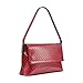 Calvin Klein Verne Flap Demi Shoulder Bag, Cranberry Patent Emboss, One Size