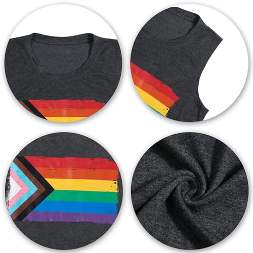 Camiseta regata feminina orgulho gay orgulho engraçado amor ganha camiseta arco-íris sem mangas cami