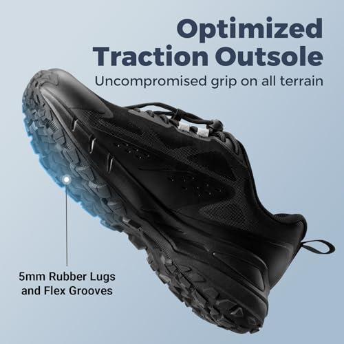 FitVille Extra Wide Men's Sneakers Shoes Non-Slip Trekking Hiking Walking Shoes for Men with Arch Support4