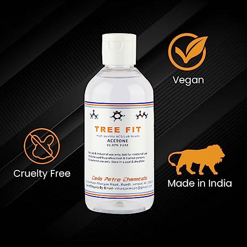 Image of Acetone | Nail Polish Remover | Cleaning Glass Remover | Remove Paint And Stuff Marks | Clear | (250 X 4 =1000 ML)