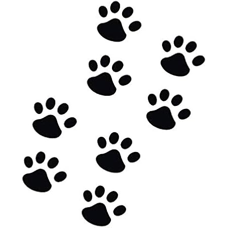 Amazon Co Jp Origin カーステッカー 肉球 猫 犬 車やバイク キズ隠し 凹み隠しに 足跡 かわいい 小さめサイズ シール 愛車のキズやヘコミ対策 スーツケースにも 肉球8個 黒 Cstnk08s Bk 車 バイク