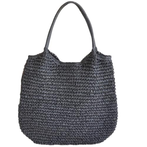 Sac en paille tressée noire, l'essence même de la douceur de vivre et de l'été
