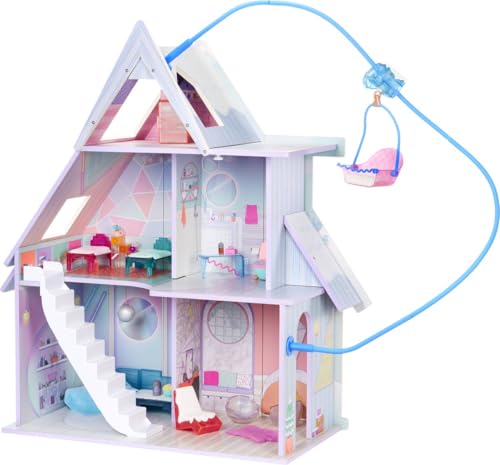 LOL Surprise OMG Winter Cottage Spielset - Mehr als 45 Überraschungen - Winterchalet mit Skilift Schlafzimmer Badezimmer Wohnzimmer Küche Möbel und mehr - Alter 4+