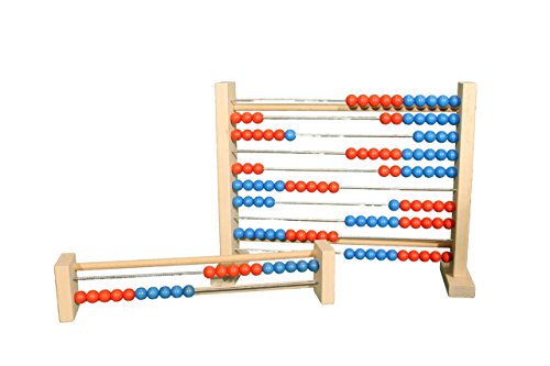 Zählrahmen – Rechenschieber – Abakus – Rechenrahmen - Schülerrechenrahmen – Mathematik-Helfer – Rechenaufgaben – 100 Walzen – Holzspielzeug aus dem Erzgebirge – NEU