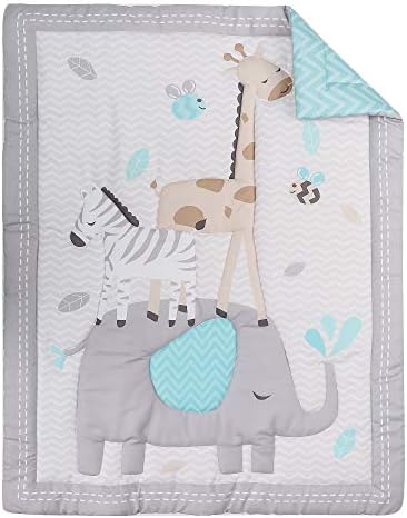 Twesye Woodland Animal Baby Toddler Blanket, Cot Blanket, Cot Quilt for Baby Boys, Nursery Bed Blanket 84x107cm, Suitable for All Season