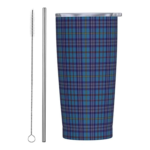 VERDDE Tartan Stainless Steel Mug Cover
