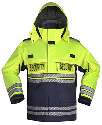 Image of First Class Men's High Visibility Waterproof Parka Jackets with Reflective Tape