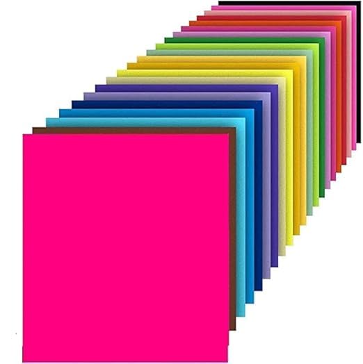 Freedy 5.5 x 5.5 Neon Origami Paper Pack of 100 Sheets (10 sheet x 10 color)Fluorescent Color Both Side Coloured For Origami, Scrapbooking, Project Work(P)