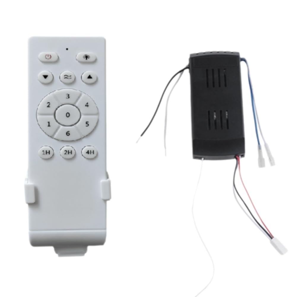 LA BAIESO Universal Ceiling Fan Remote Control Kit 6-Speed Timing Fan Light Driver Controller 30w Dc Low Voltage