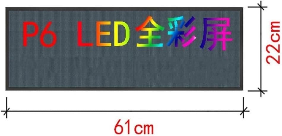 Panneau d'affichage LED polychrome 61x22cm à défilement programmable - 2