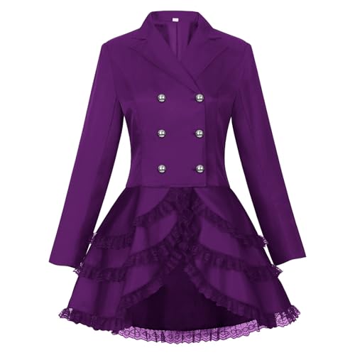 Chaqueta steampunk gótica mujer abrigo medieval de pirata traje victoriano disfraz para carnaval