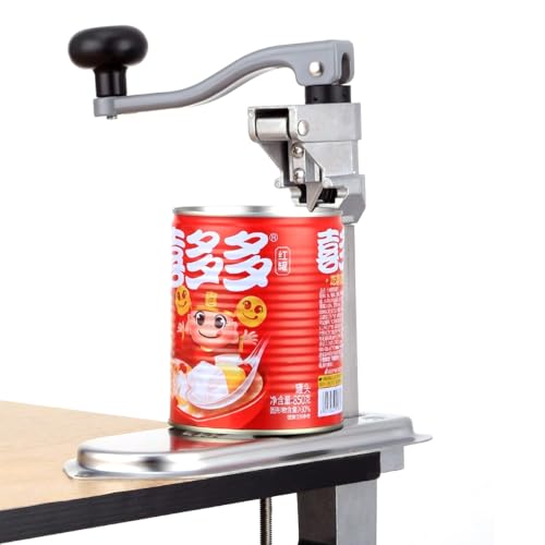 Kommerzieller manueller Dosenöffner-Edelstahl-schwere-klingen-justierbarer Griff-Platten-Glas-öffner für küchen-Kochen-nahrungs-vorbereitung
