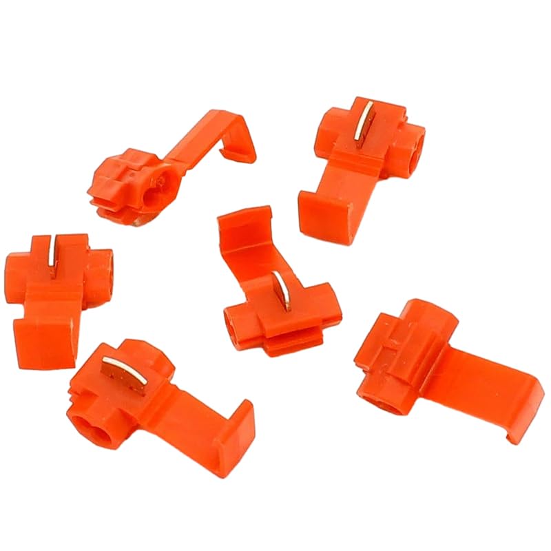50PCS Lock Wire Electrical Cable Connectors Quick Splice Terminals Crimp VUQLDHAYZ