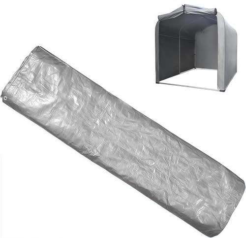 Doublehorse サイクルハウス取替カバー 自転車置き場 自転車テント バイクガレージ サイクルポート 小型屋外物置 自転車収納 倉庫用 PE素材 防UV 防水 遮熱 防風 耐水性2000mm 組み立て式 家庭用 屋根 屋外 3台用 157x165x